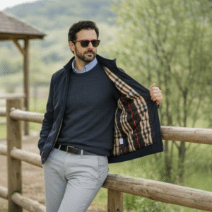 Blouson Double Couche  Pour Homme